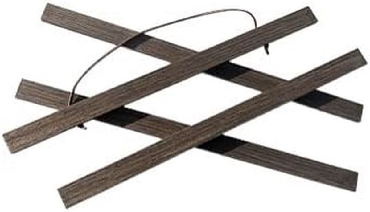 Houten Fotolijst Posterhanger Zwart Walnoot - Magnetische Muurdecoratie - 40 cm