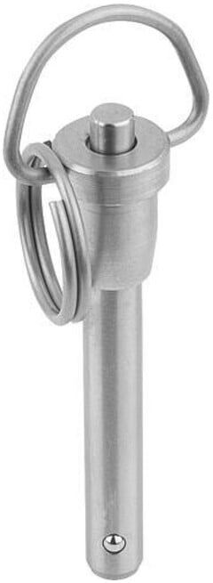 KIPP Goupille à bille avec anneau Ø 6 mm L30 inox comp. inox (K0746.01506030)