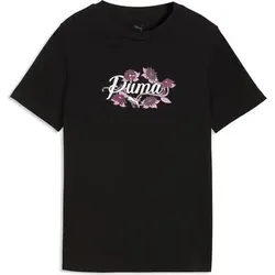 Puma Kinder Freizeit / Mode Sommer GJ T-Shirts / Tanks T-Shirts/Tanks ku.Arm Ki ESS NATURE 20 Graphic Tee G, Größe 140 in Schwarz Schwarz