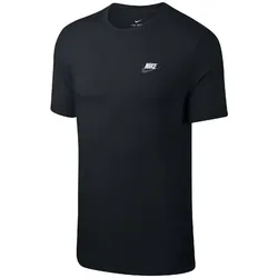 NIKE Sportswear Freizeit T-Shirt Herren 014 - black/white/dark grey XS