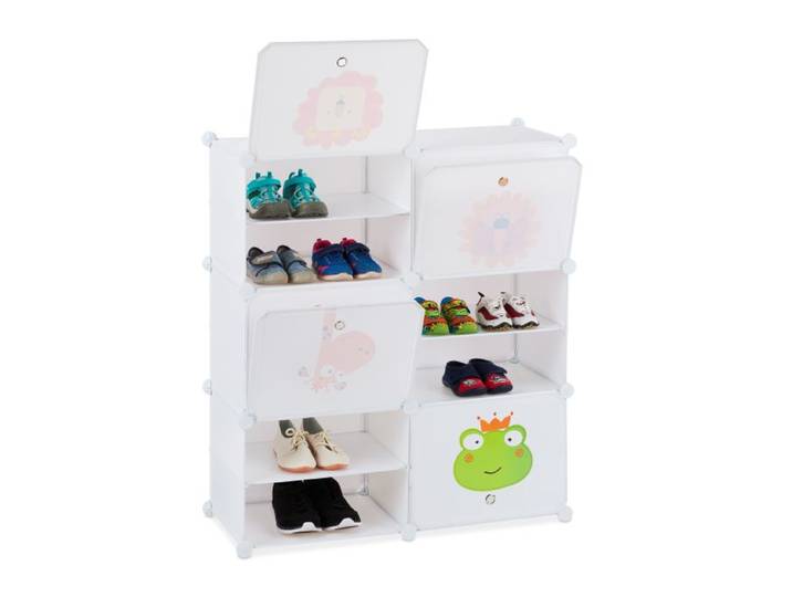Relaxdays Schuhregal für Kinder zum Stecken