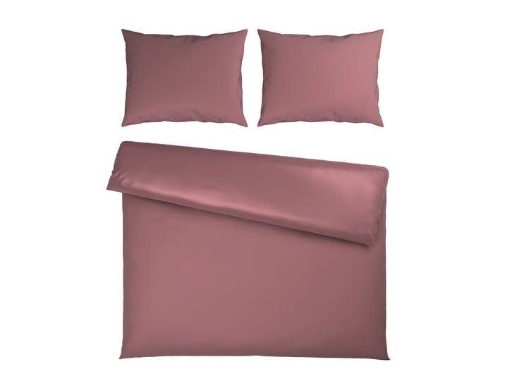 Bettwäsche Xenia Uni XXL Mauve ca. 200x220cm