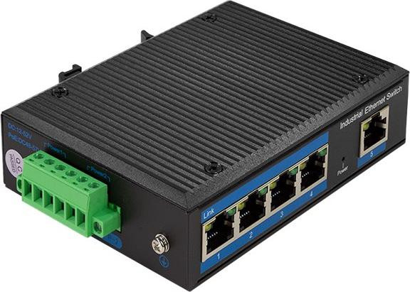 LogiLink Professional NS202 industriële Gigabit Ethernet switch met 5 poorten