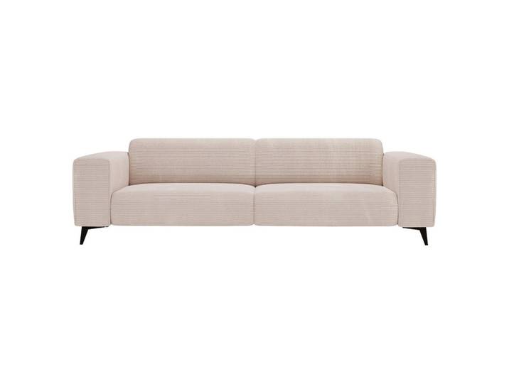 Carryhome 3-Sitzer-Sofa, Creme, Metall, 237x75x104 cm, Rücken echt, Wohnzimmer, Sofas & Couches, Sofas, 3-Sitzer Sofas