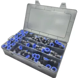 Tru Components, Rohrverbindungstechnik, Pneumatik-Verbinder TC-14109152 TC-Fitting set - 12 mm 50 S (T-Verbindung, Winkelverbindung)