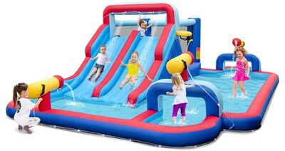Kids Outdoor Inflatable Water Slide Park Bounce House Splash Pool