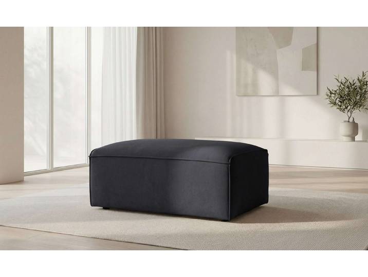 OTTO home Polsterhocker Mittell, Chenille, 102x61 cm, bodentief