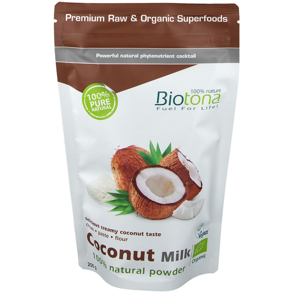 Biotona Coconut Milk Natural Powder Bio 200 g Pulver