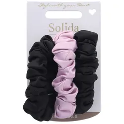 Solida Scrunchie-Set mit Satin-Optik