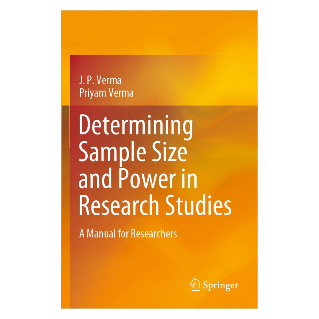 Springer Determining Sample Size and Power in Research Studies (Englisch, Softcover, J. P. Verma, Priyam Verma) (56200601)