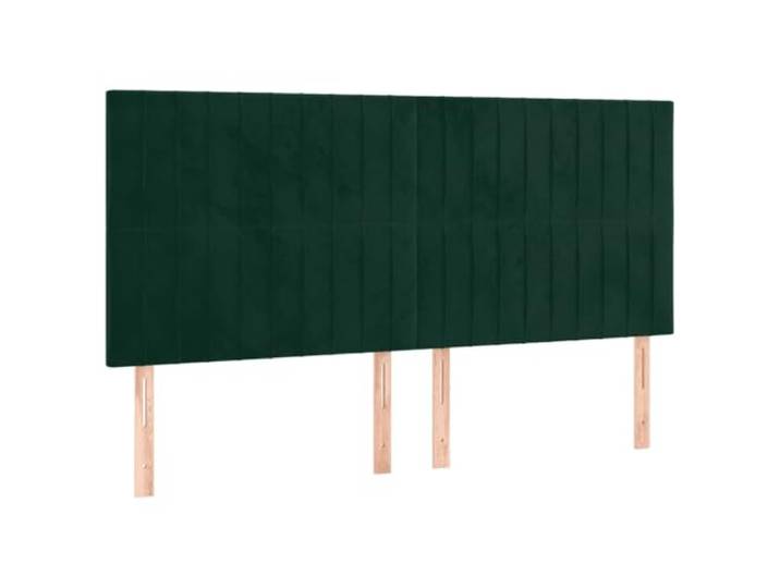 vidaXL Kopfteil Dunkelgrün 180x5x118/128 cm Samt