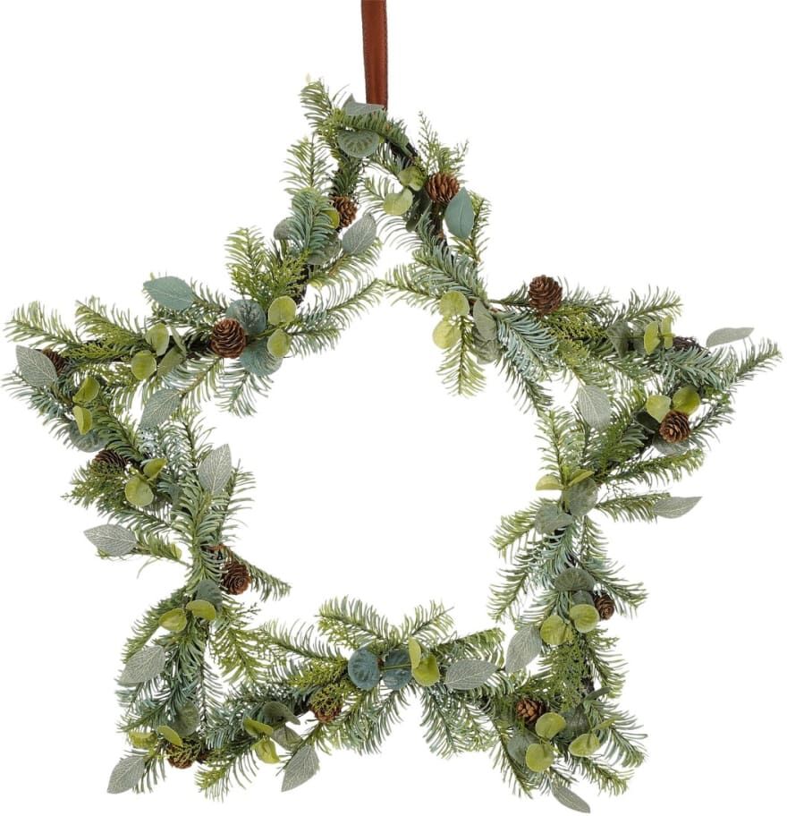House of Seasons Corona decorativa  verde  h6xb60xl60cm