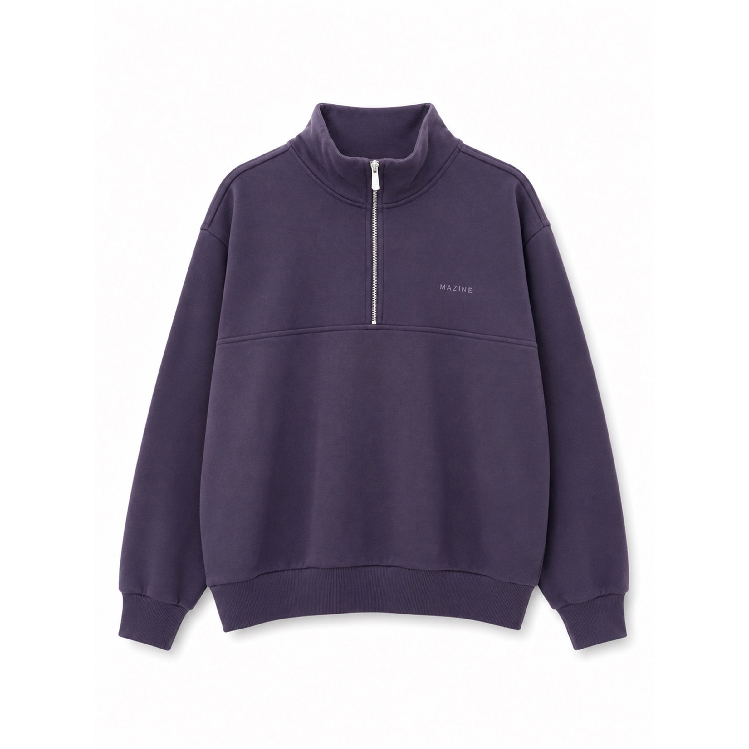 Mazine Sweat Troyer Herren Pullover lila Größe S Lifestyle Hautfreundlich