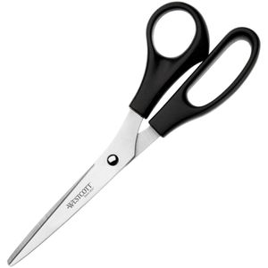 Westcott Büroschere BUERO, E-31181, 20 cm, Universalschere, Edelstahl, rostfrei, schwarz