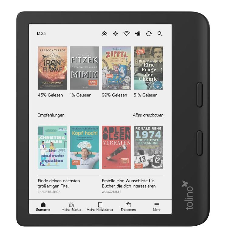 tolino vision color - eBook-Reader, Schwarz 4016621130183