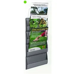 Paperflow Wandprospekthalter »Integral« DIN A4 silber, 23.2x73x2.3 cm
