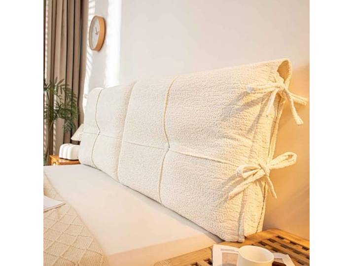 ABZDUNG Kopfteil Bett Rückenkissen – Großes Lesekissen für Bett & Sofa Bequemes Rückenstützkissen fürs Lesen, Entspannen & Sitzen(D,200x60x10cm)