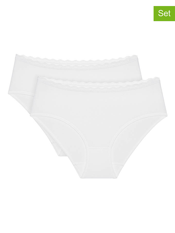 Triumph 2er-Set: Taillenslips in Weiß - 40