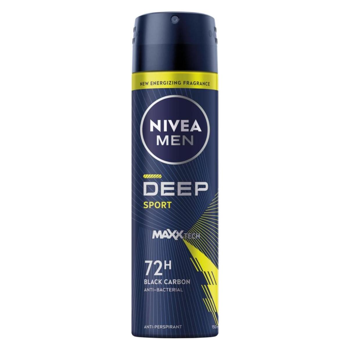 NIVEA Men Deep Sport Antitranspirant Spray 150ml (Spray, 150 ml) (46646291)