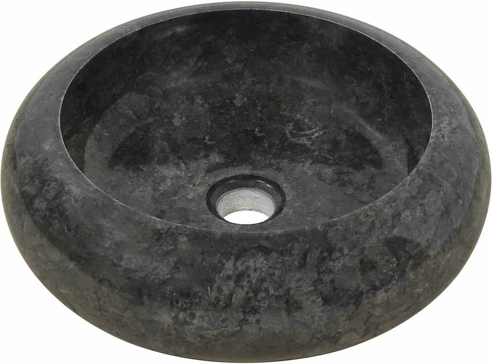 vidaXL Lavabo 40 x 12 cm Marbre Noir
