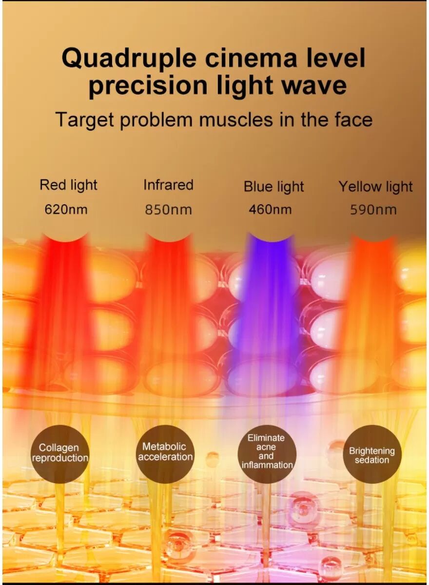 INF LED-Lichttherapie Gerät kompatibel mit Photon Silicone Hautverjüngungslampe für Anti-Aging und Aknebehandlung