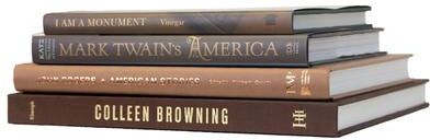 Booth & Williams Decorative Books - Chocolate Coffee Table Stack - 4 Brown Books