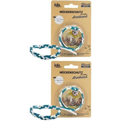 Mückenschutz Armband PU-Leder maritim KDA 2x 2x1 St