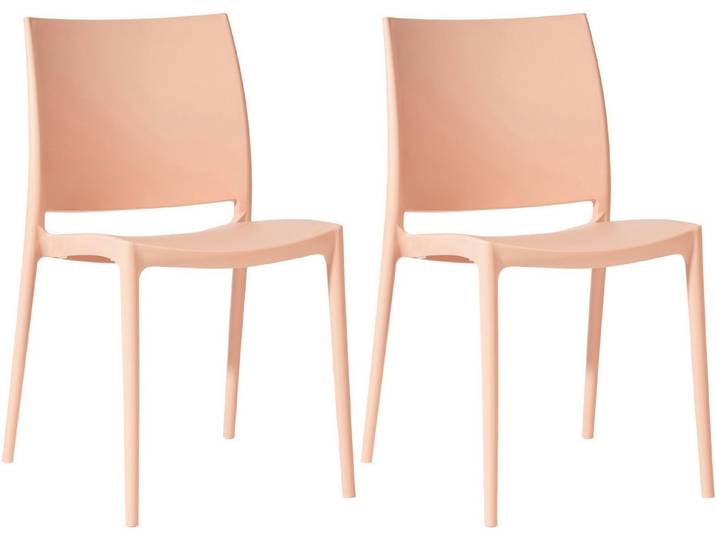 TPFGarden Stuhl Merle (Pflegeleichte Oberflächen & robuste Materialien), Maße (TxBxH): 49 x 42 x 81cm - Farbe: pfirsich
