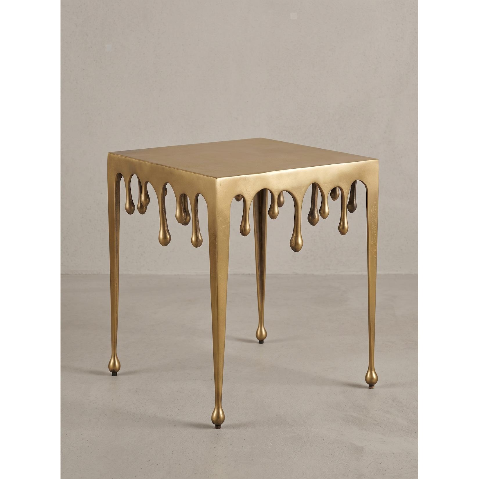 Beistelltisch Aluminium Gold 45,5x45,5x51 cm - GARD Kadima Design