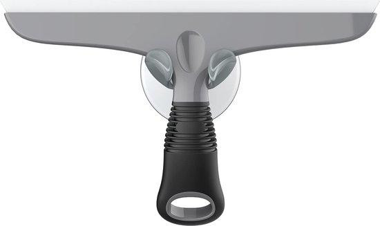 Mr. Siga Squeegee voor ramen en spiegels, blauw en grijs, wandmontabel