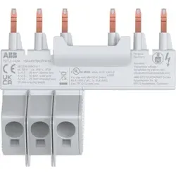 ABB PS1-2-1-65K 3-Phasen Sammelschiene 2x MS132-K + 1 seitl. Hilfsschalter, 65A 1SAM301903R1012
