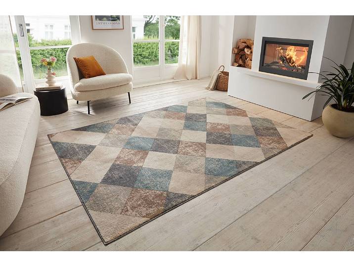 Kurzflorteppich Bakke Beige 160 x 235cm Vorderseite: Polypropylen Rückseite: Jute /Polypropylen