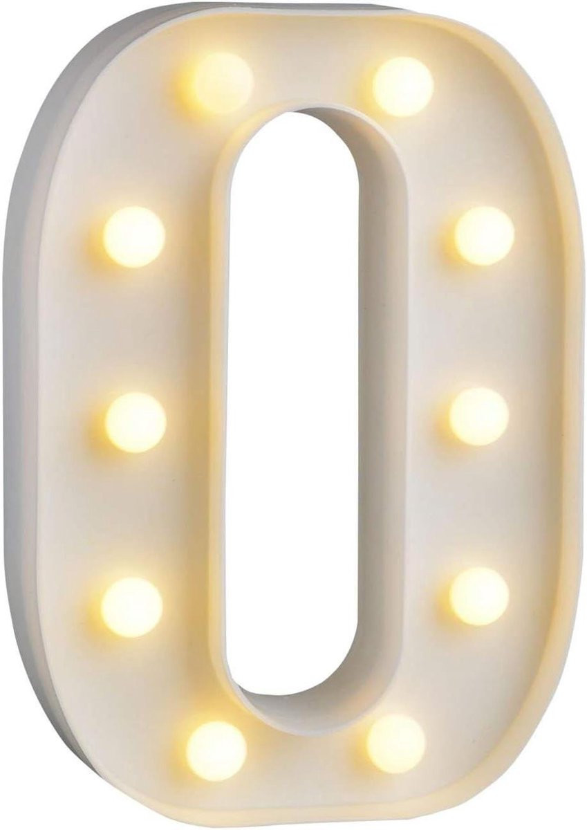 LED Alfabet Lamp - Lichtgevende Letter - Decoratieve Verlichting - Warm Wit - Hoogte: 22 cm