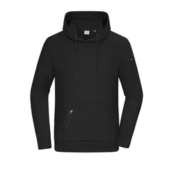 Herren Kapuzen-Sweatshirt "INTERLOCK" 8046 - S - black