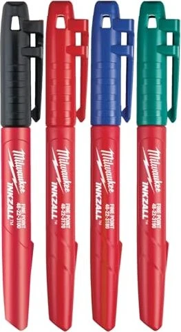 Milwaukee INKZALL markers - coloured - 4pc (4x) (?48-22-3106)