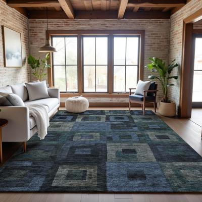 Addison Rugs Premium Washable Super Soft Blocky Contemporary Mayfield Rug