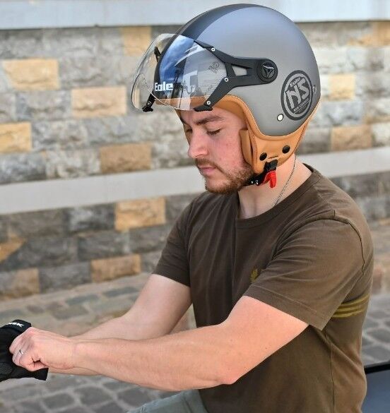 EOLE NSGREY002 Open face helmet