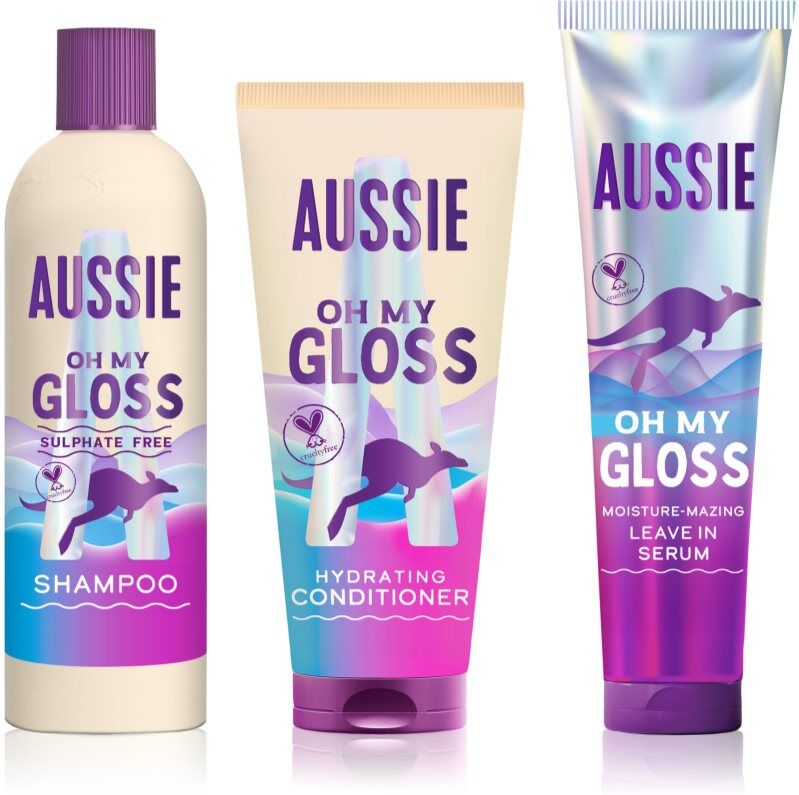 Aussie Oh My Gloss Gift Box coffret cadeau pour une hydratation et une brillance