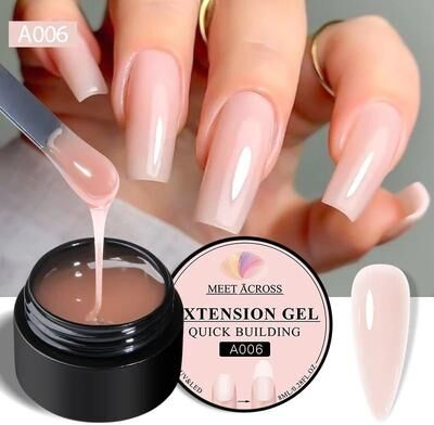 Uplifted Finds MEET ACROSS Milk White Quick Extension Gel s00720
