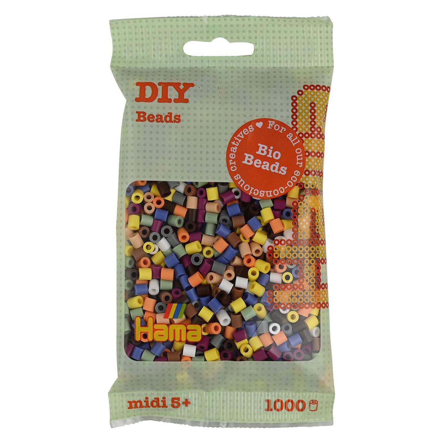 Hama Bio- Bügelperlen - Pastell-Mix (197), 1000 Stück. (371397)