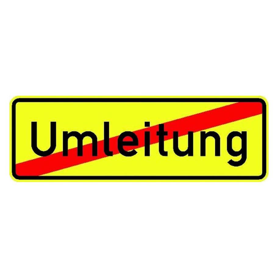 Magni VKZ.457.2, 1050x350mm Ende der Umleitung RAL-Gütezeichen Folie RA1 (80788474)