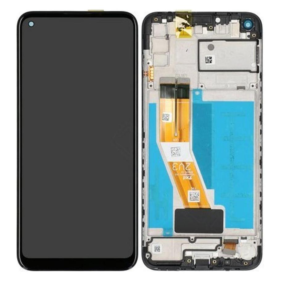 Samsung LCD + Touch + Frame für A115F Galaxy A11 - black (Display, Samsung Galaxy A11) (GH81-18760A)