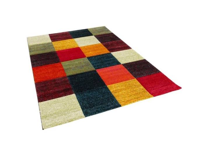 Tapis - PERGAMON - Maui - Design moderne - 140x200 cm - Multicolore Rouge