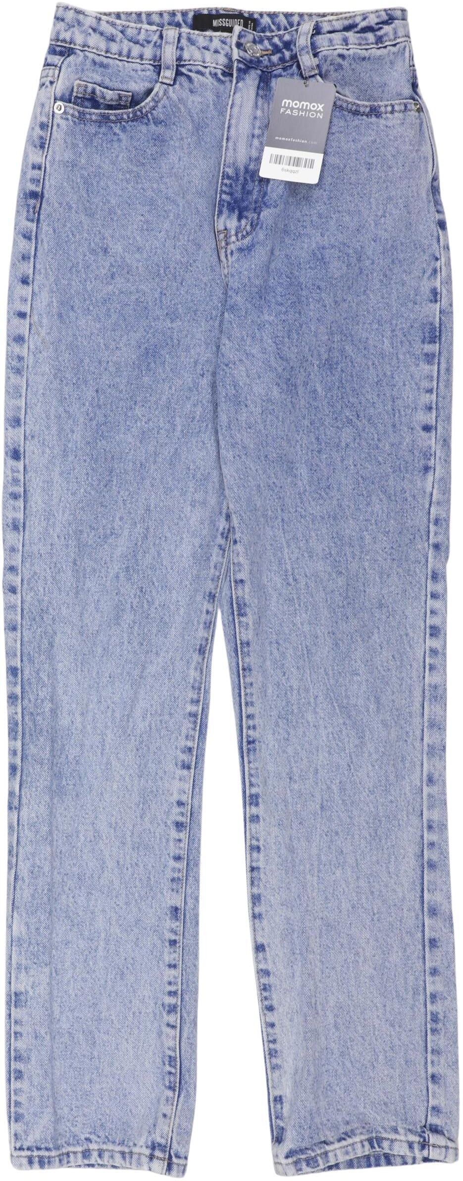 Missguided Damen Jeans, Hellblau, Gr. EU 32, Baumwolle - Second Hand