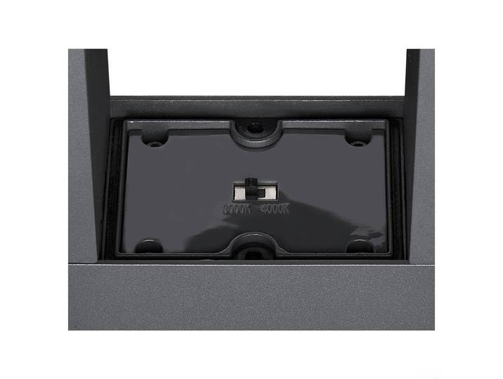 SLV LED Wegeleuchte Eskina Frame Double, schwarz, Aluminium, Modern, LED Außenleuchte