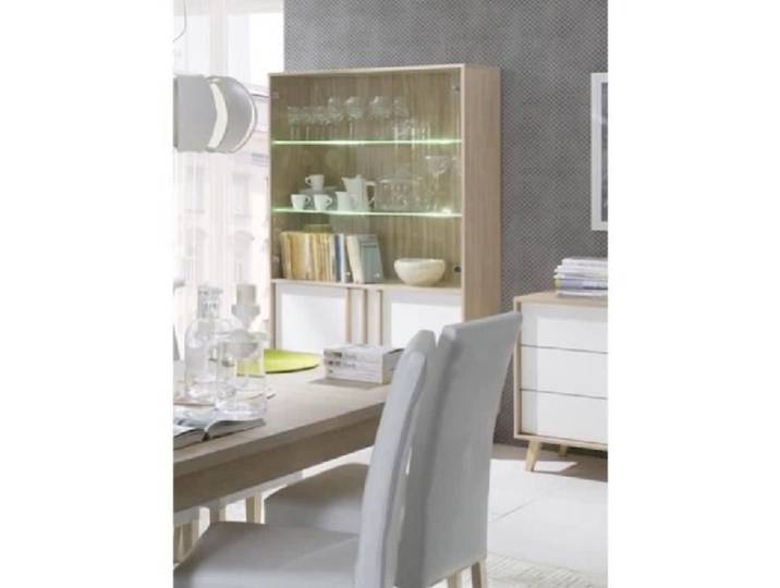 Vitrine MALMO - PRICE FACTORY - 111x185x40 cm - Scandinave vintage moderne et tendance