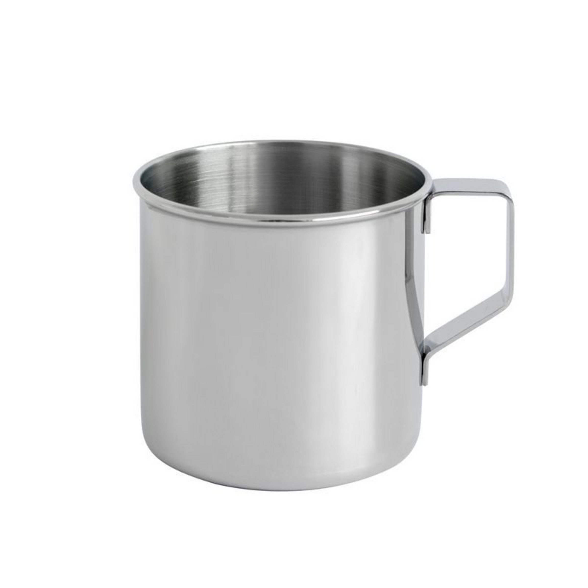 basic Nature Zebra Edelstahlbecher Campinggeschirr silber Größe 0.5L Camping