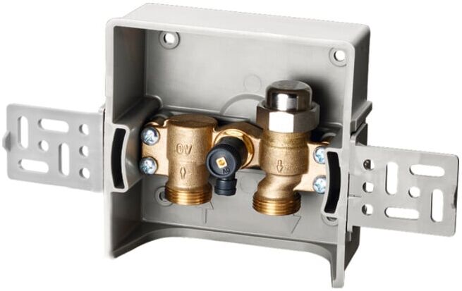 Oventrop Boîte encastrée Unibox RLA vario blanc, pour coupure retour (1022726)