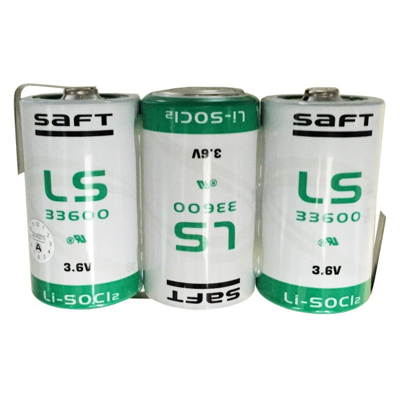 SAFT LS33600 Lithium batterijpack, 3 x 10,8 Volt, 17000mAh, primaire batterij