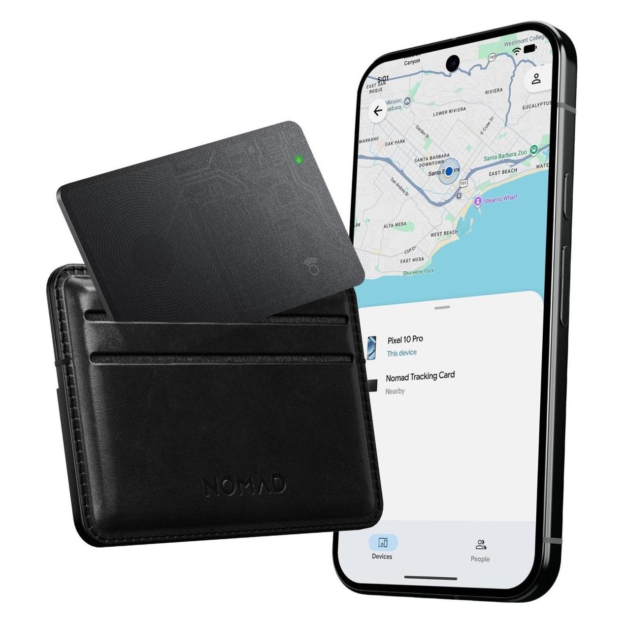 Nomad Ortungskarte - Karte zur Ortung des Portemonnaies, kompatibel mit Google Find Hub (schwarz) (Google Find Hub) (71965468)